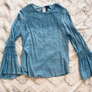 Cute blouse beautiful blue, XS